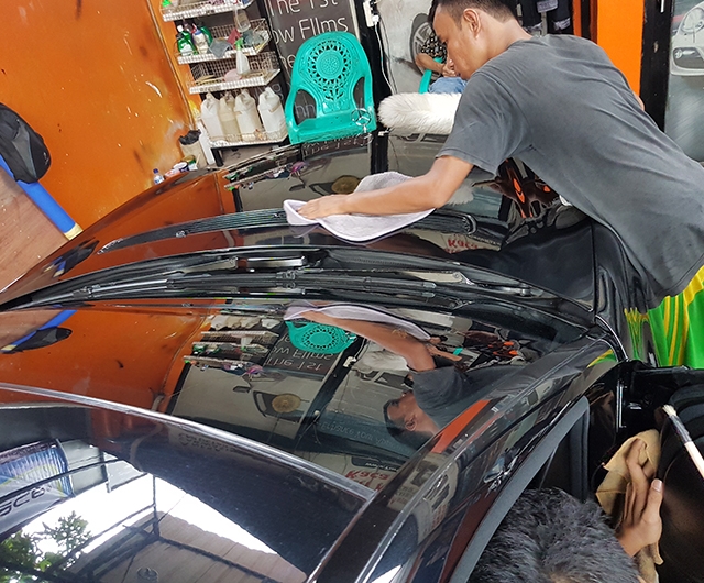 Hasil Poles Meguiars Mobil Mercy E200 Compressor